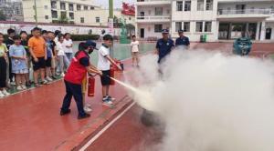 筑起校园安全防火墙景德镇珠山区消防救援大队教好开学第一课